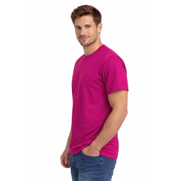 Męska koszulka T-shirt 100% miękka bawełna różowa roz. 3XL